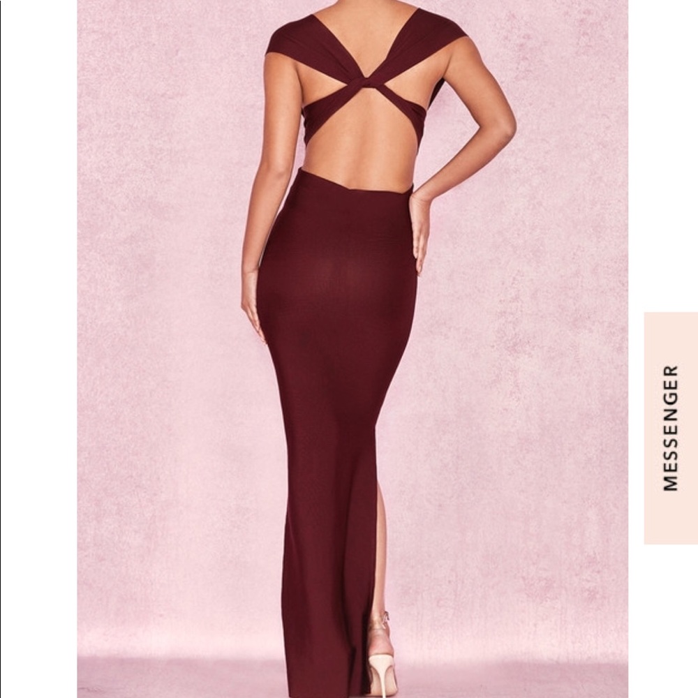 Burgundy formal dress